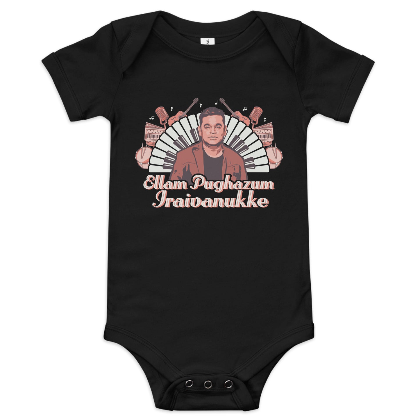 AR Rahman Ellam Pughazum Iraivanukke - Baby Short Sleeve One Piece