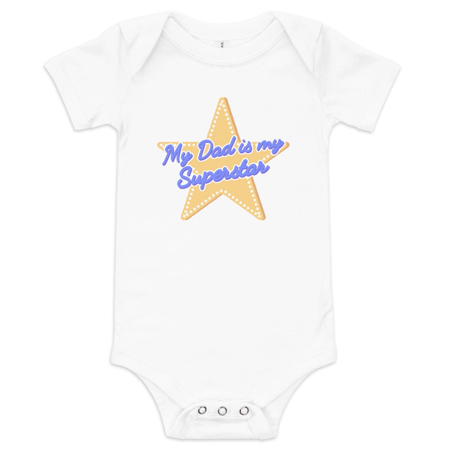 My Dad is My Superstar - Baby Short Sleeve One Piece