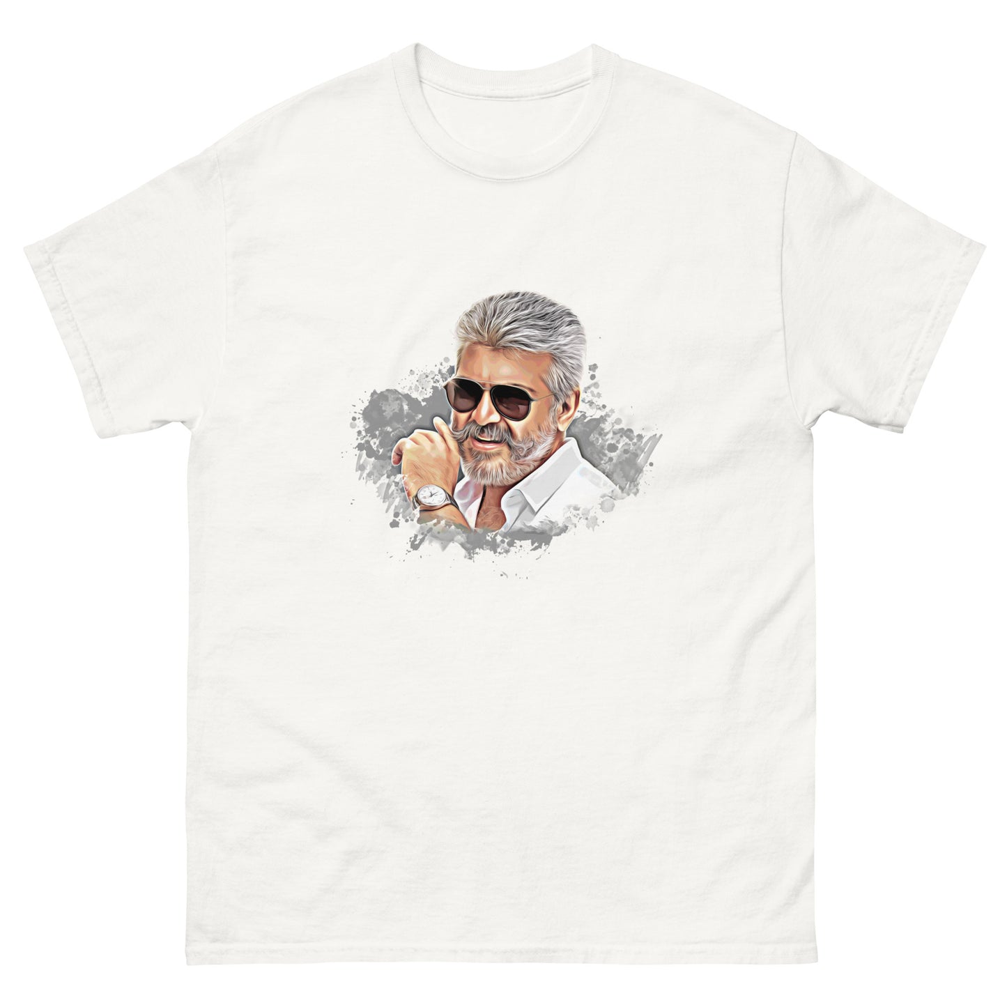Ajith Kumar - Ink Splatter Art T-Shirt