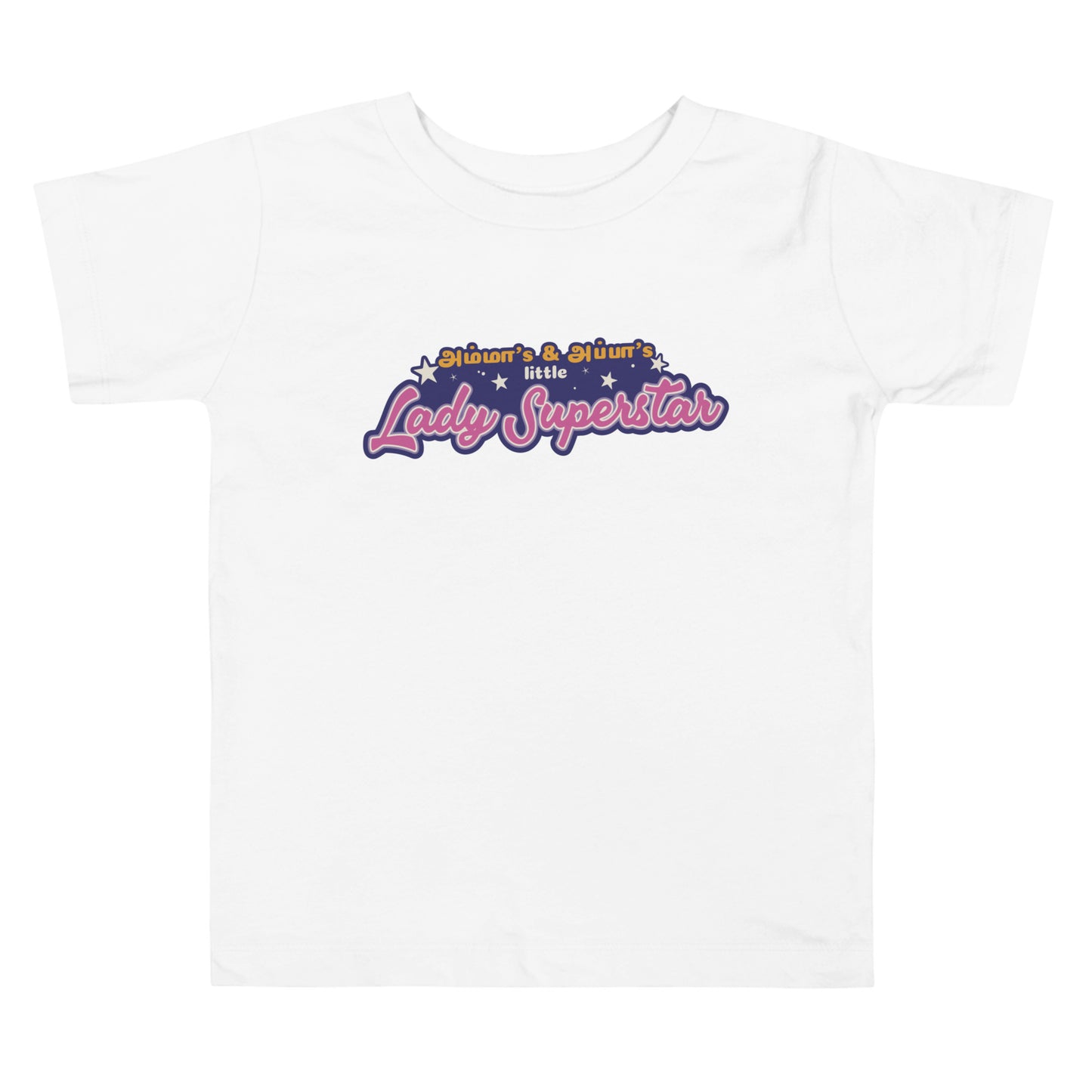 Amma's and Appa's Little Lady Superstar - Toddler Short Sleeve Tee