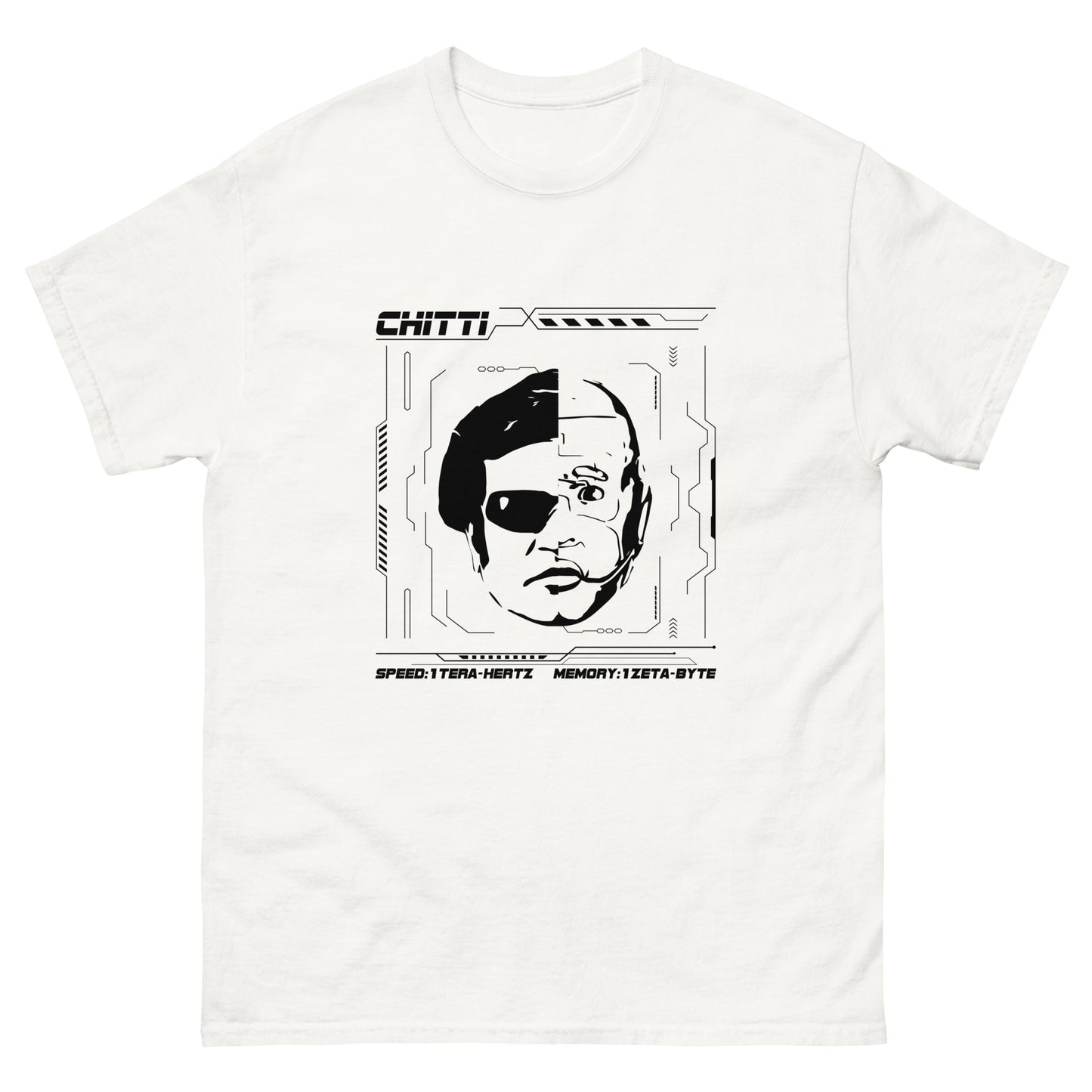 Chitti Futuristic HUD Interface - Unisex Classic Tee