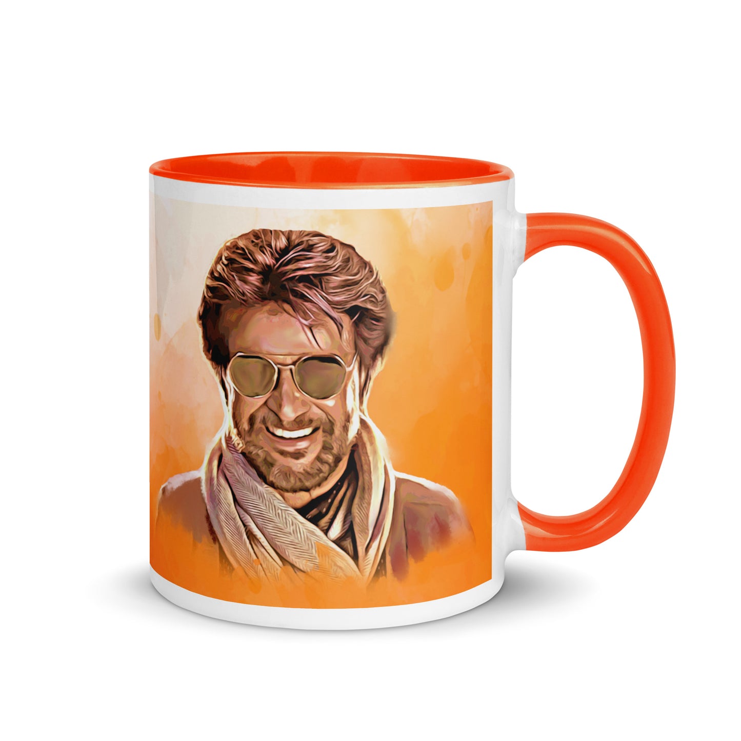 Canvas Art Rajinikanth Mug with Colour Inside