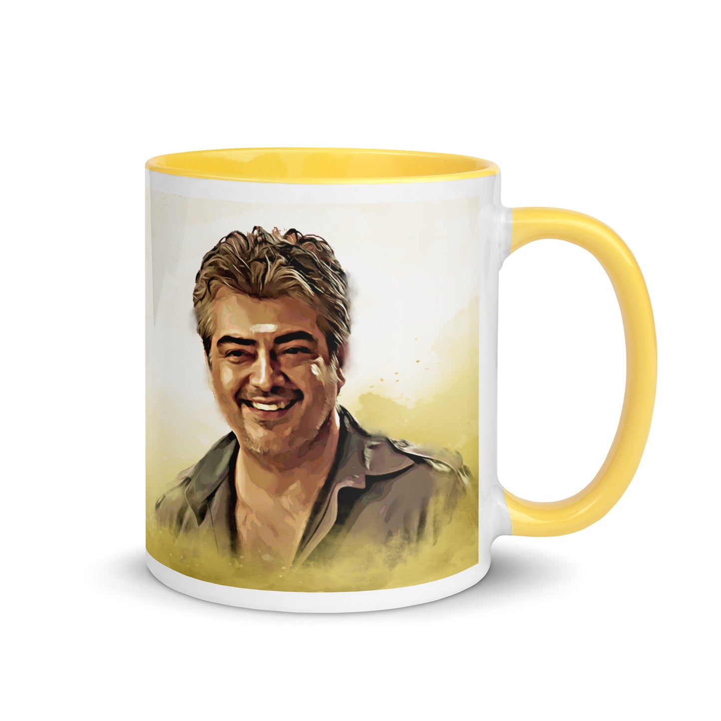 Canvas Art Ajith Kumar Mug with Colour Inside