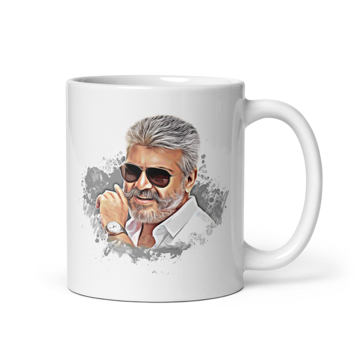 Ajith Kumar - Ink Splatter Art Mug