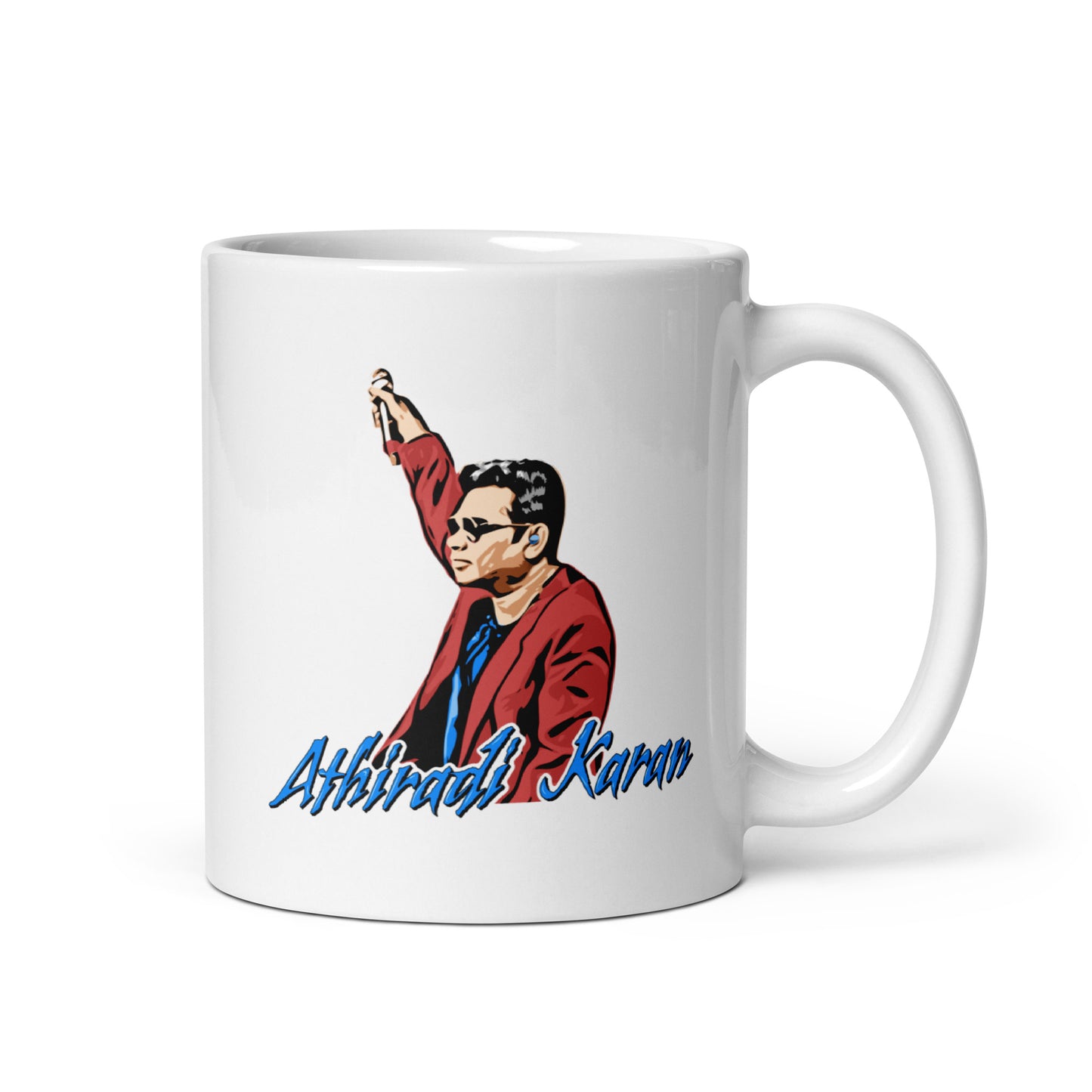 Athiradee by AR Rahman White Glossy Mug