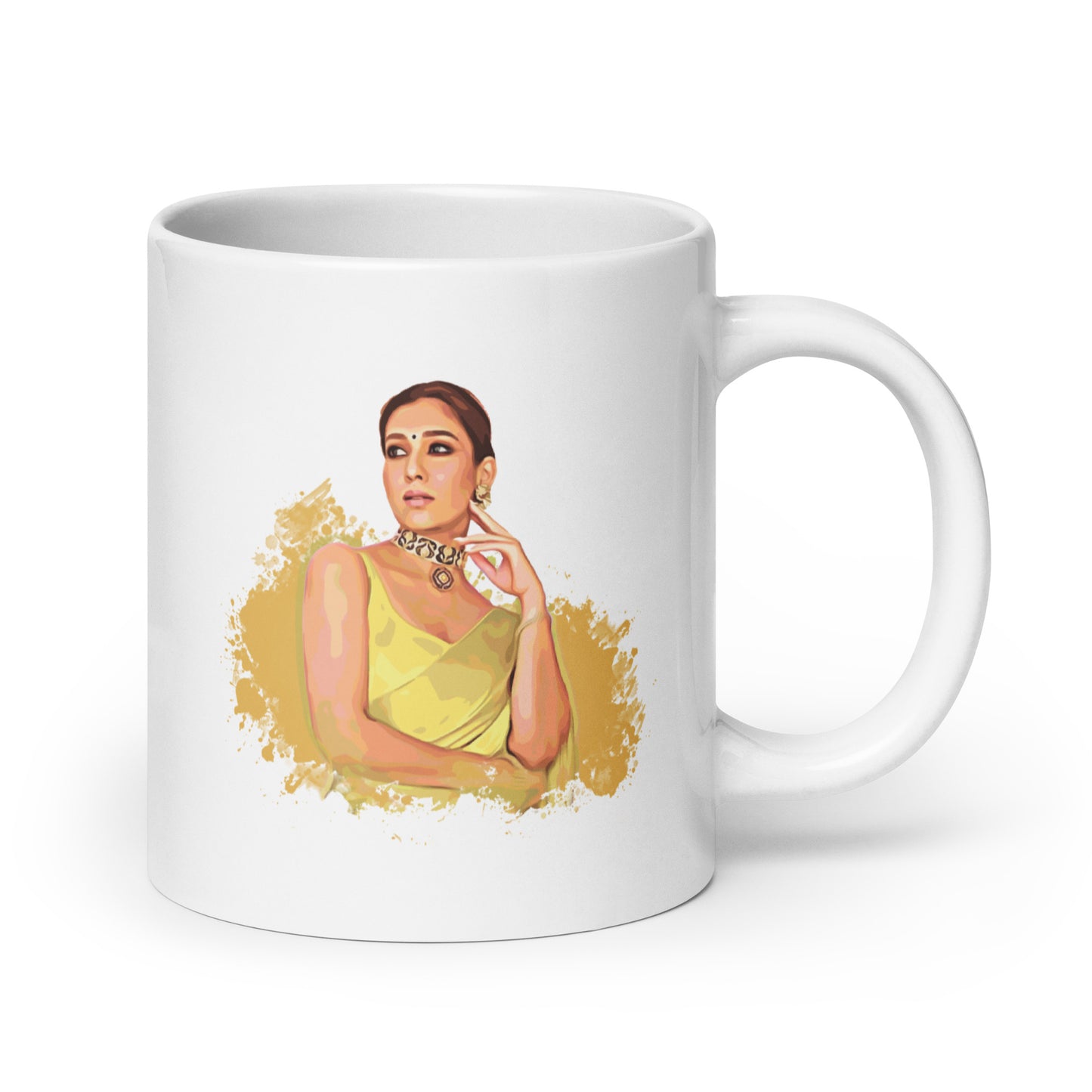 Nayanthara - Ink Splatter Art Mug