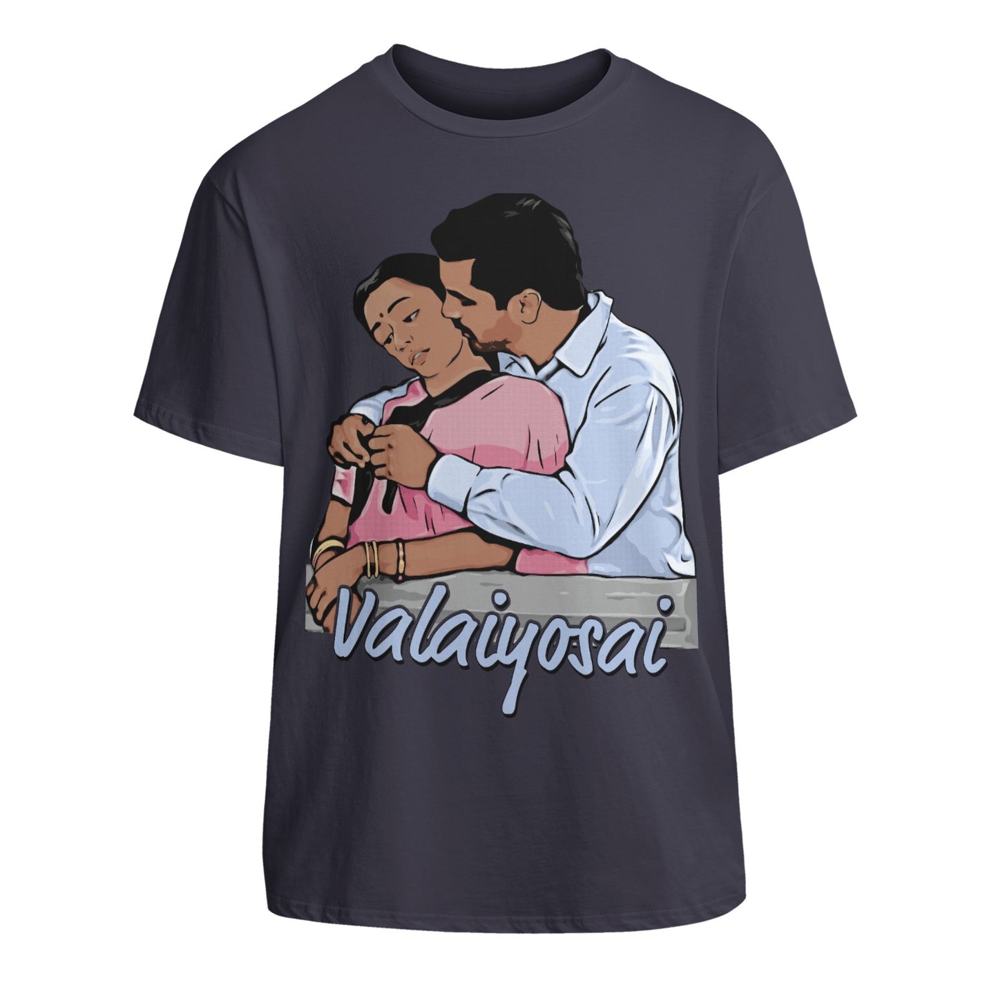 Valaiyosai - Raaja Unisex Cotton T-Shirt With Short Sleeve