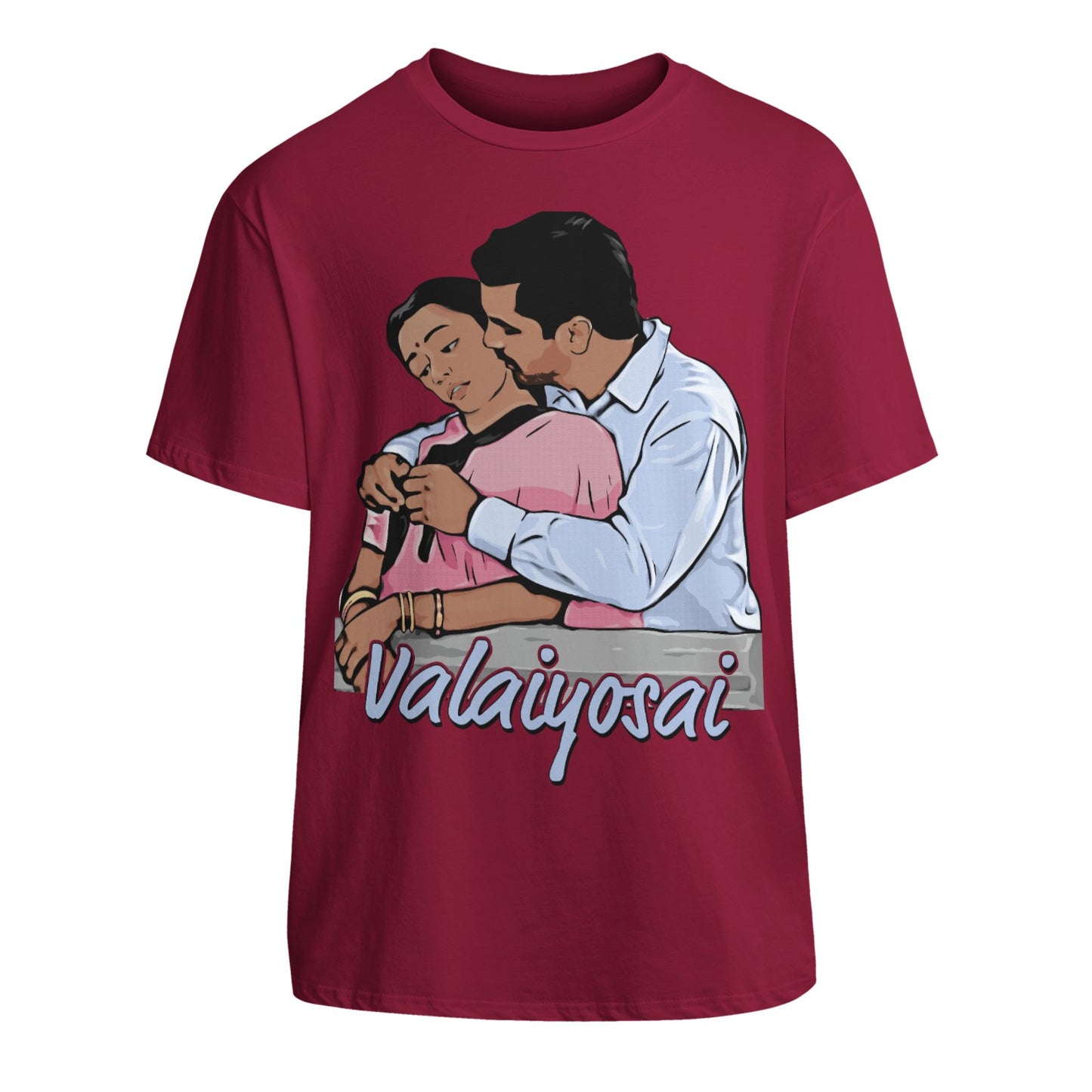 Valaiyosai - Raaja Unisex Cotton T-Shirt With Short Sleeve