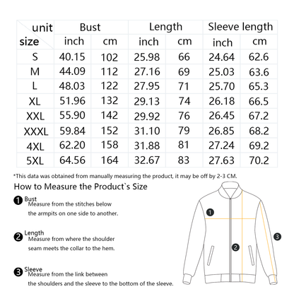 All-Over Print Unisex Bomber Jacket(Freestanding Design)-Air Layer 230 GSM