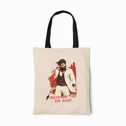 KGF "Rules are for the Weak" - Rocking Star Yash Eco Tote Bag