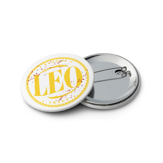 Leo Logo Pin Button