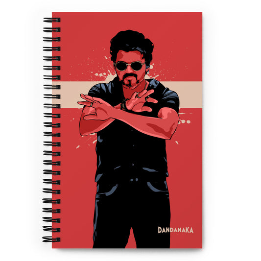 Thalapathy Vijay in Beast - Spiral notebook